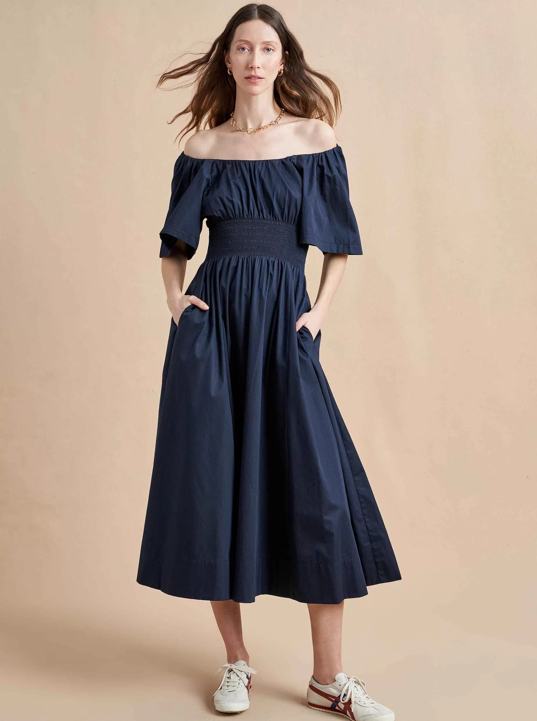 La Ligne Claire Dress Navy Online