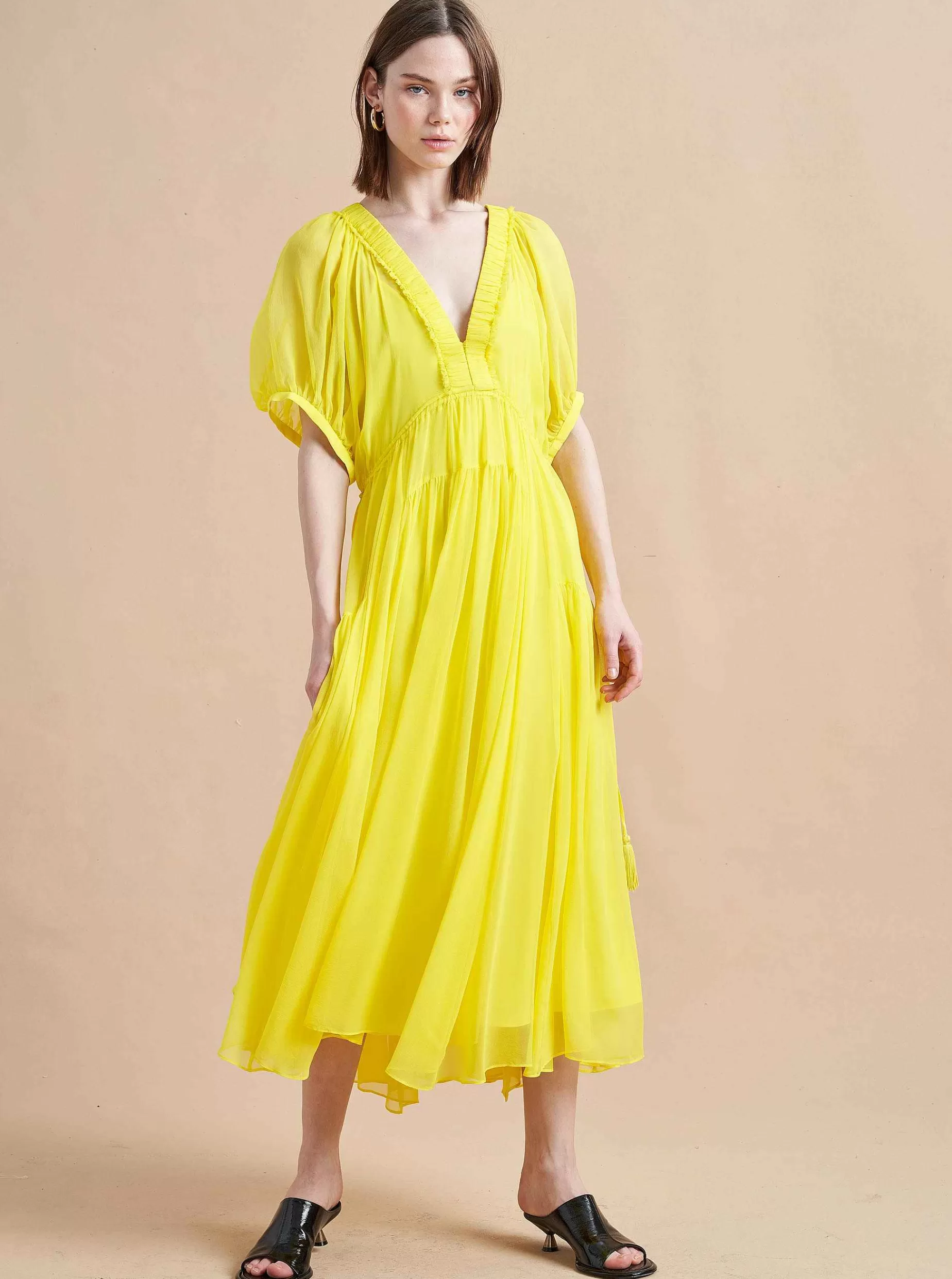 La Ligne Constance Dress Lemon Outlet