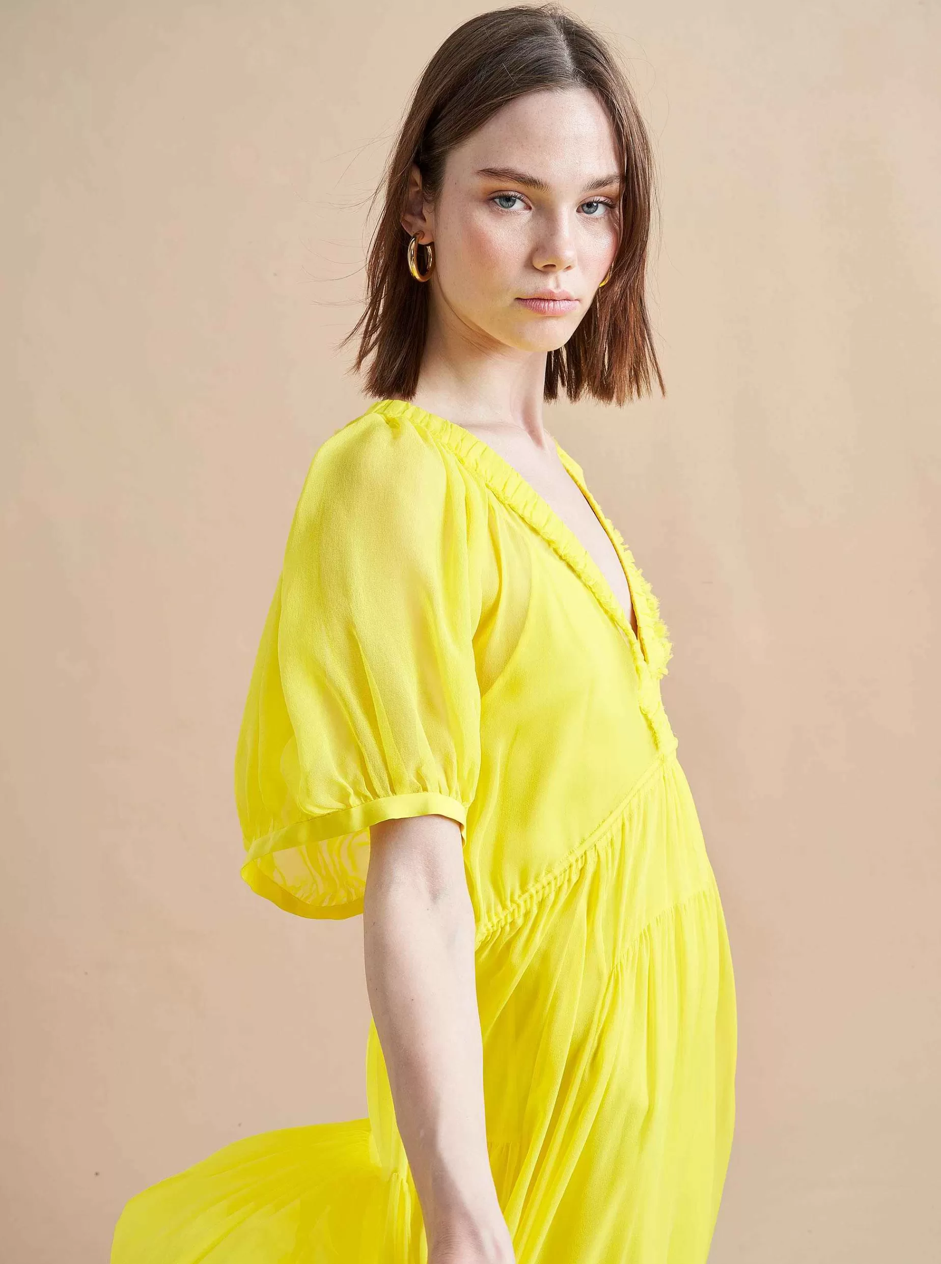 La Ligne Constance Dress Lemon Outlet