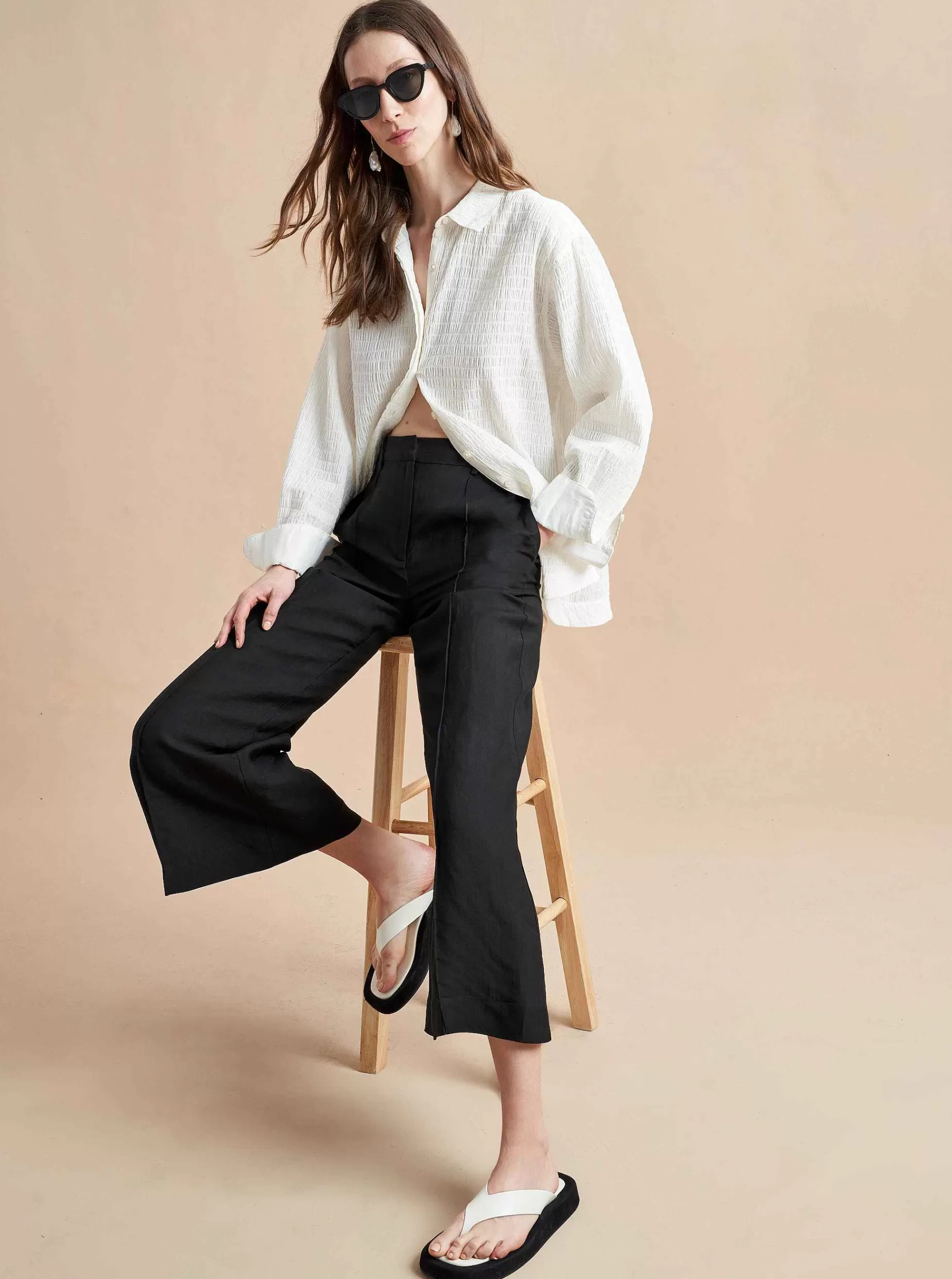 La Ligne Crop Flare Lizzie Pant Shop