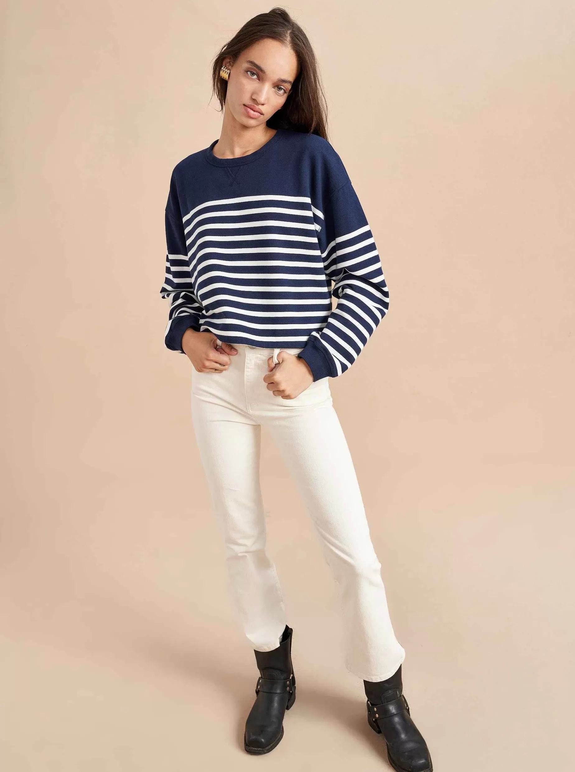 La Ligne Cropped James Sweatshirt Sale