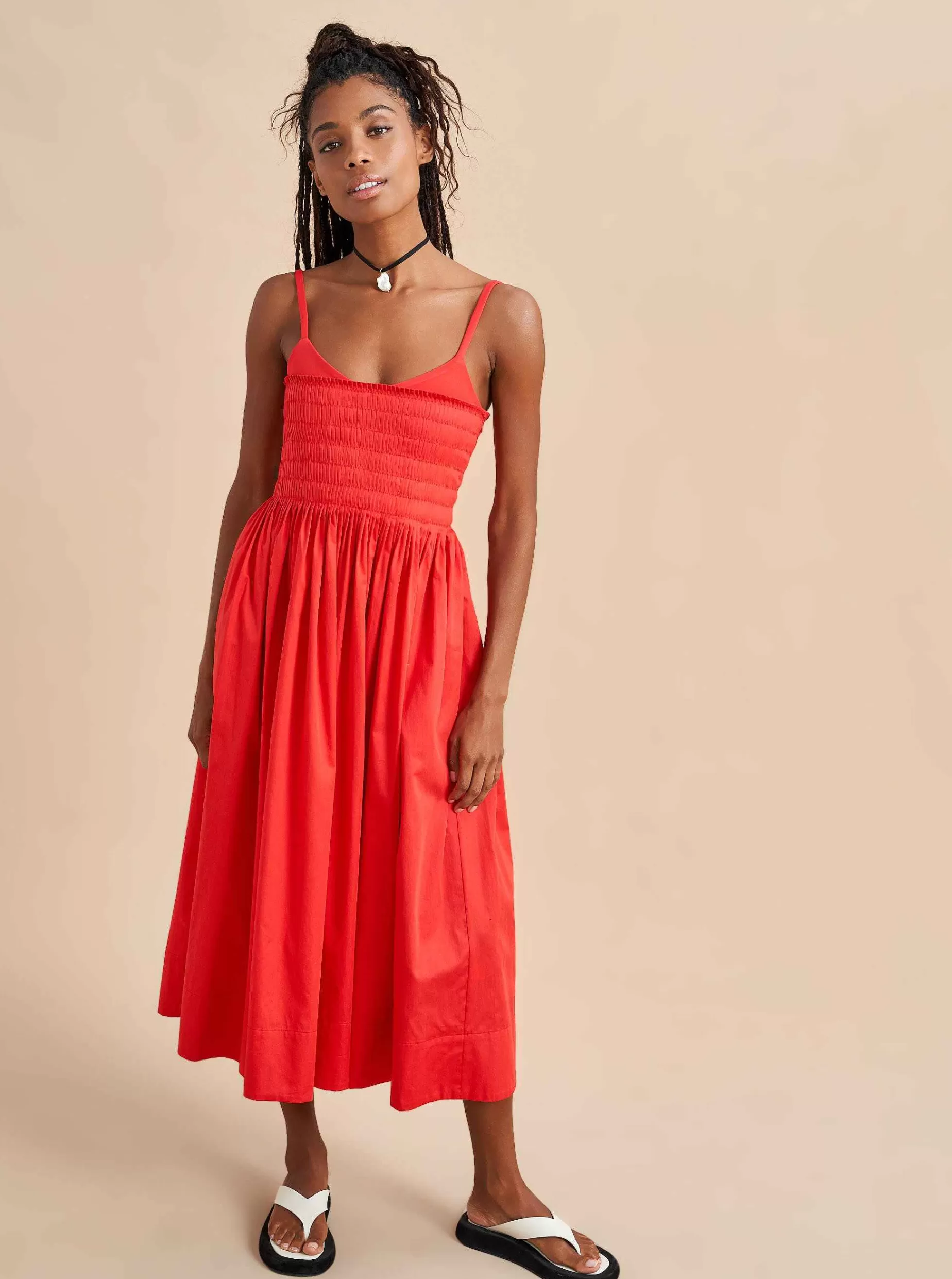 La Ligne Devon Dress Poppy Best Sale