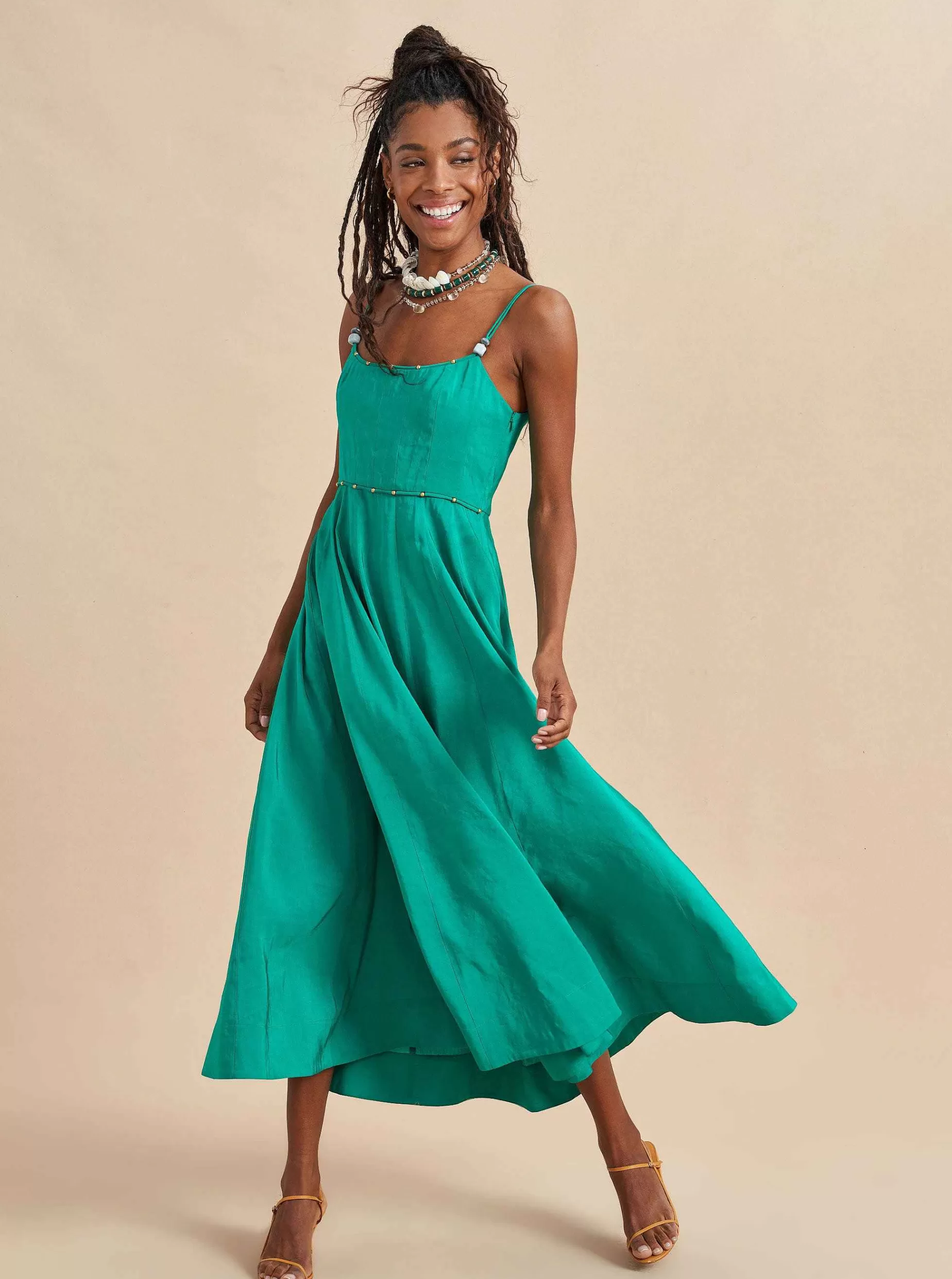 La Ligne Disco Dress Kelly Green New