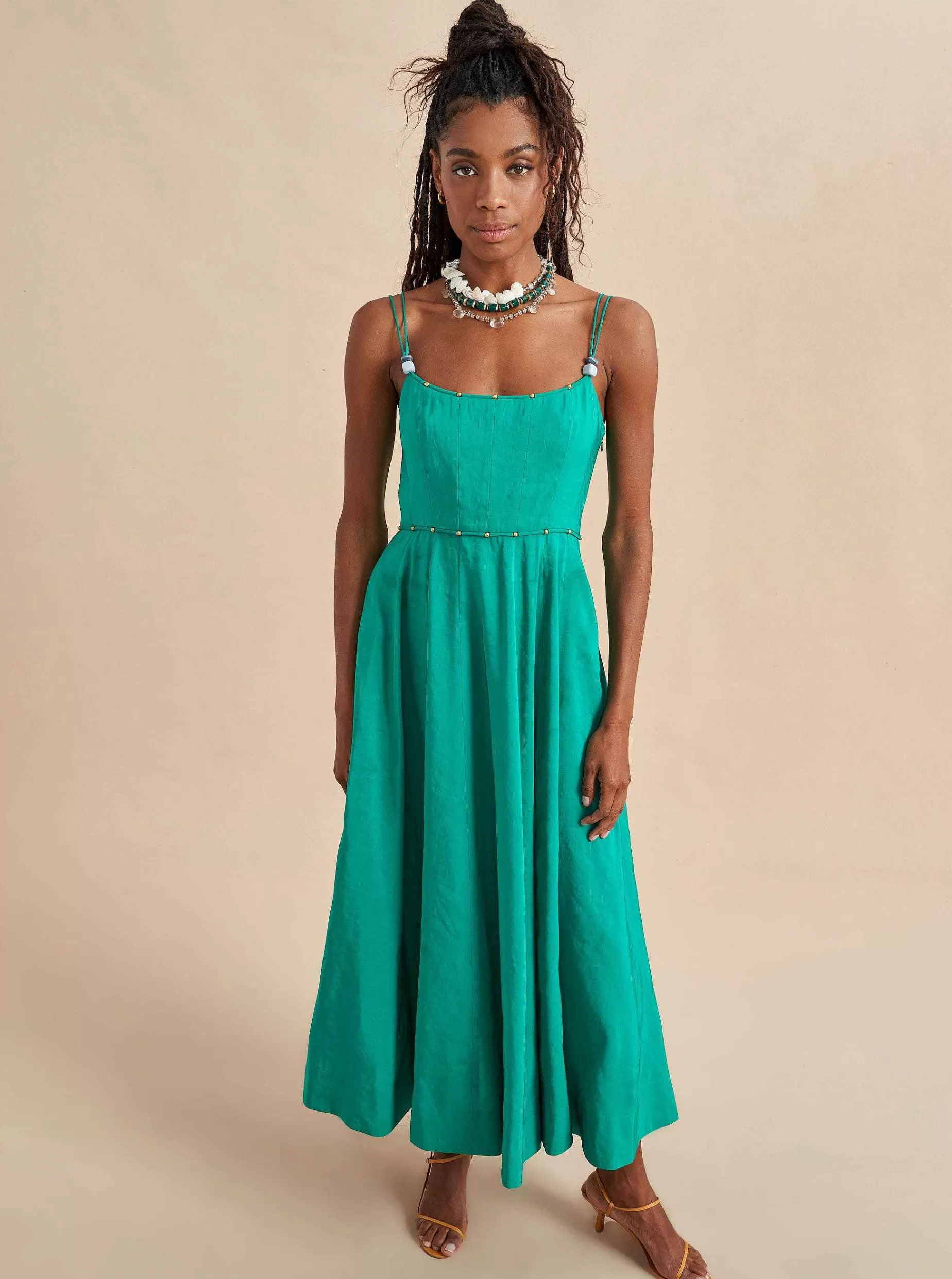 La Ligne Disco Dress Kelly Green New