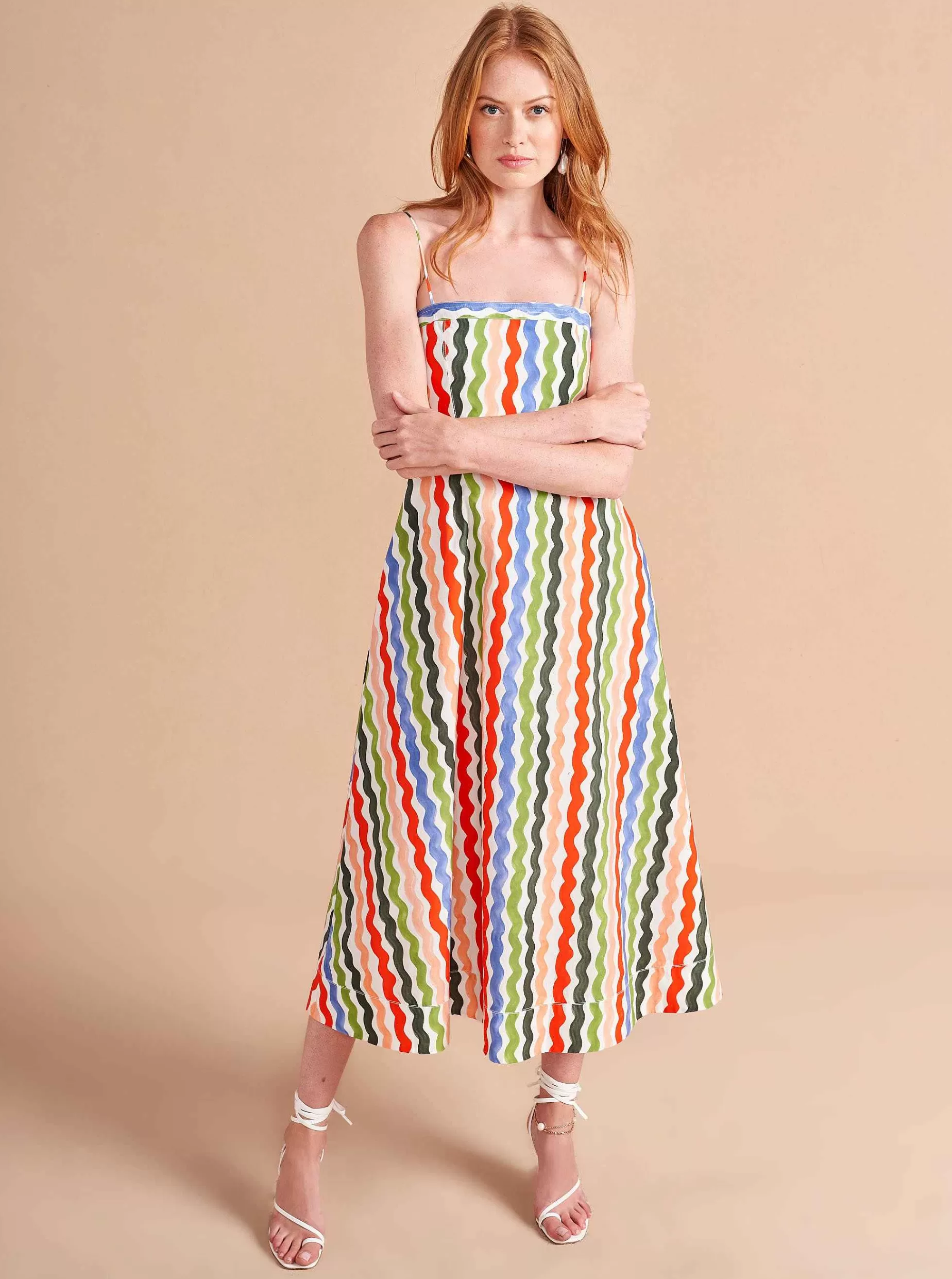 La Ligne Fran Dress Squiggle/Stripe Store