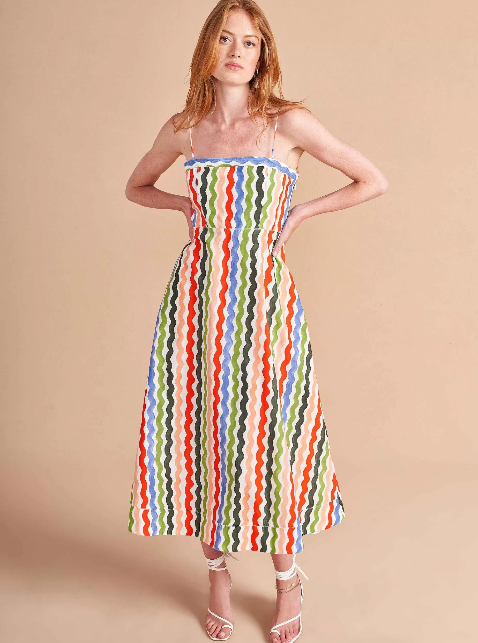 La Ligne Fran Dress Squiggle/Stripe Store