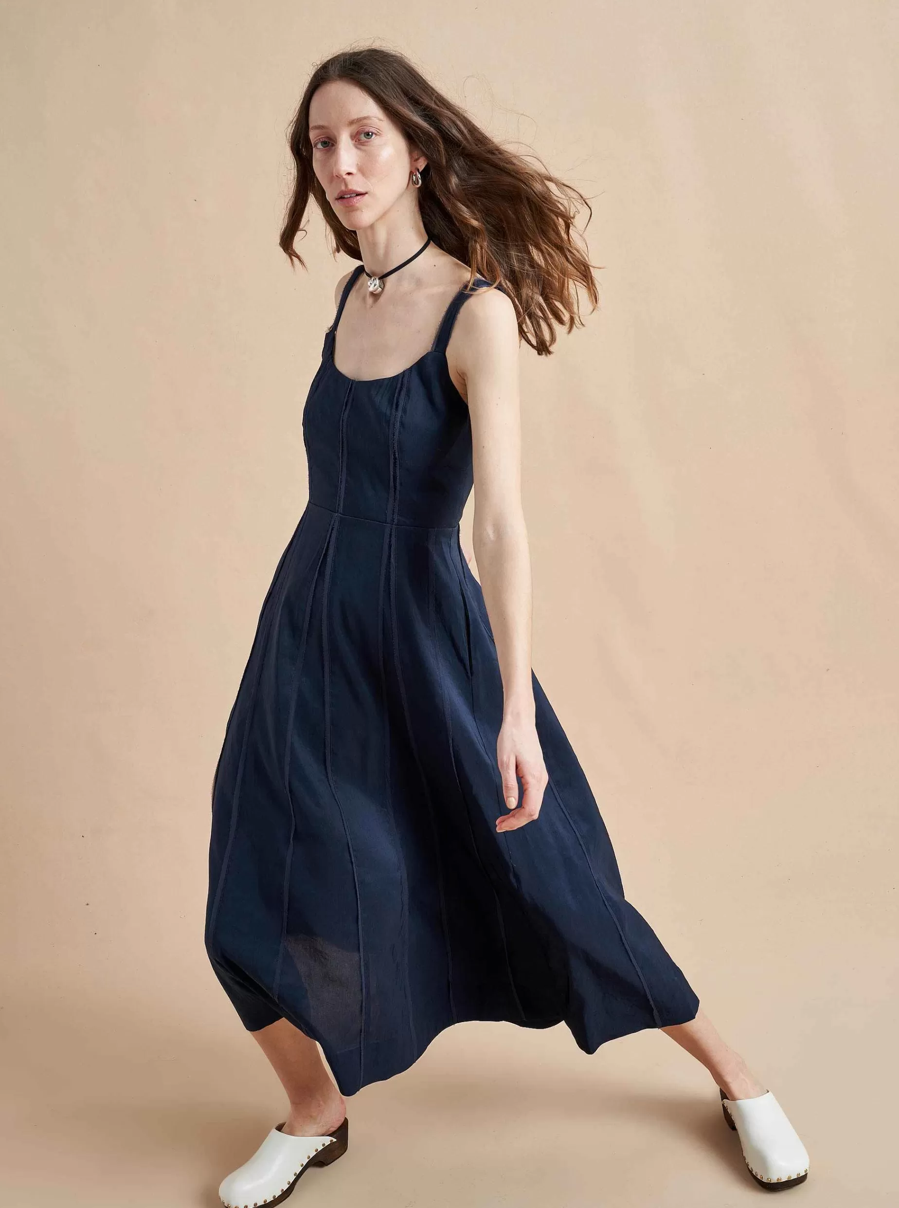 La Ligne Georgia Dress Navy Fashion