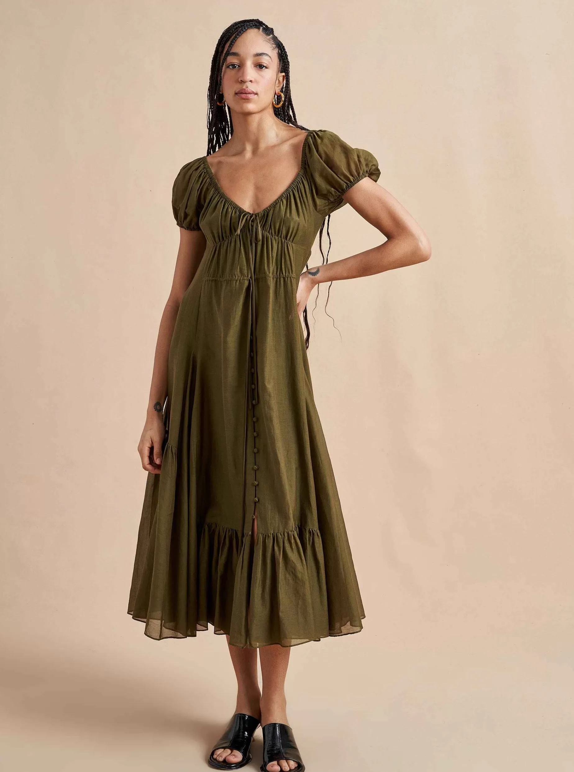 La Ligne Josie Dress Olive Online