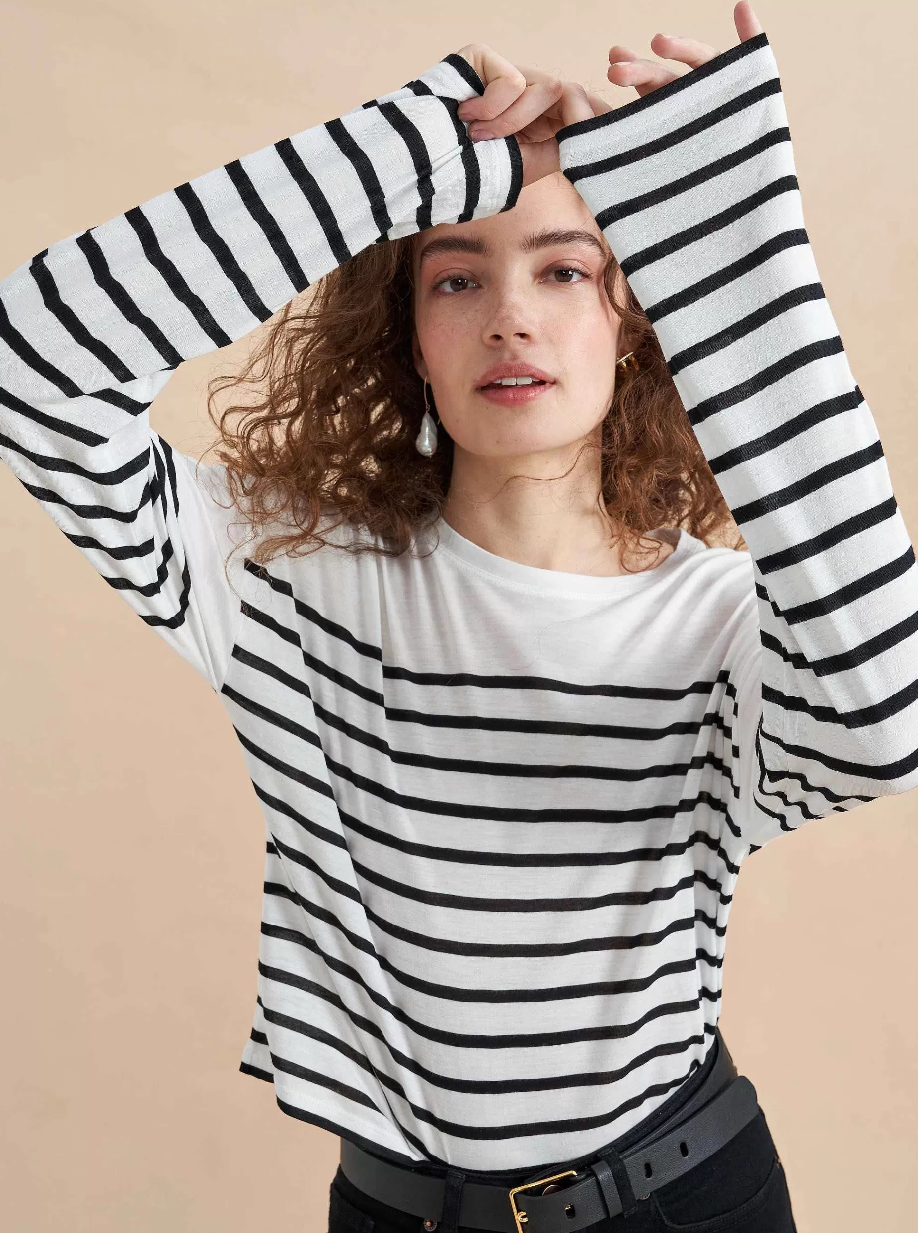 La Ligne Long Sleeve Teddy Tee Best Sale