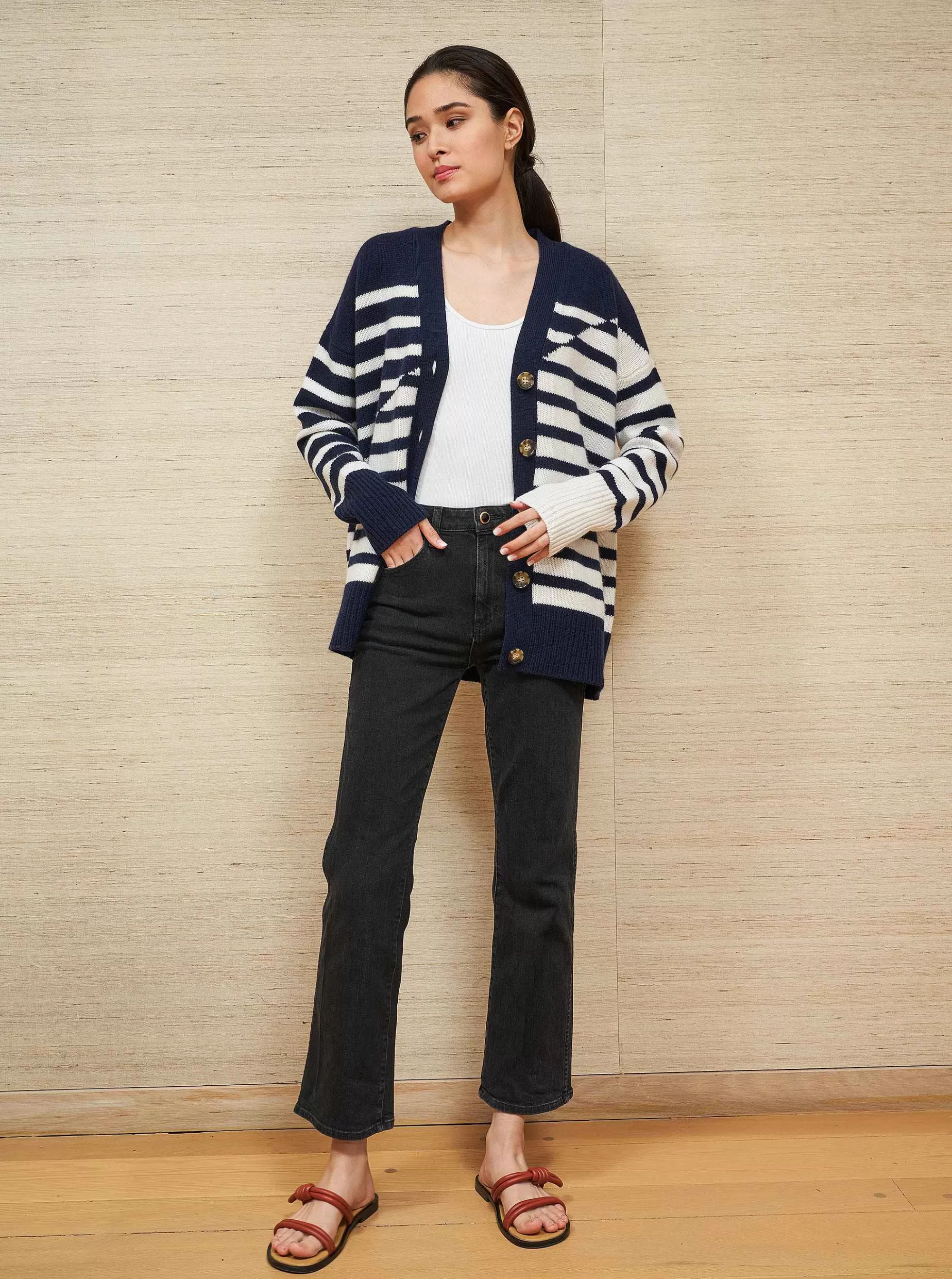 La Ligne Maritime Marin Cardigan Online