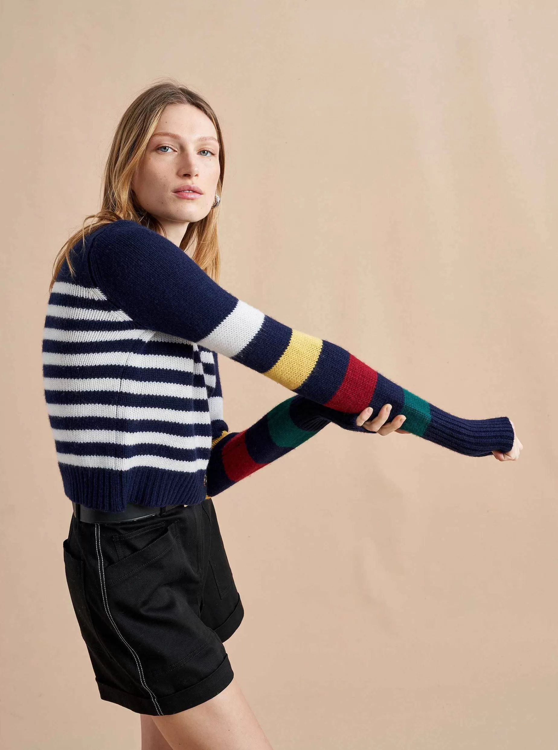 La Ligne Mini Marin Cardigan Multi/Navy Sale