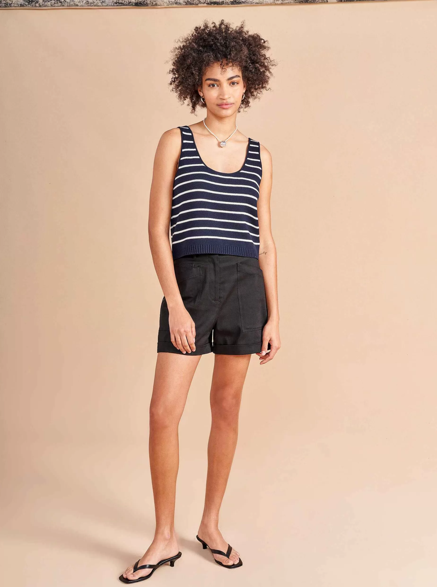 La Ligne Sailor Tank Navy/Cream Cheap