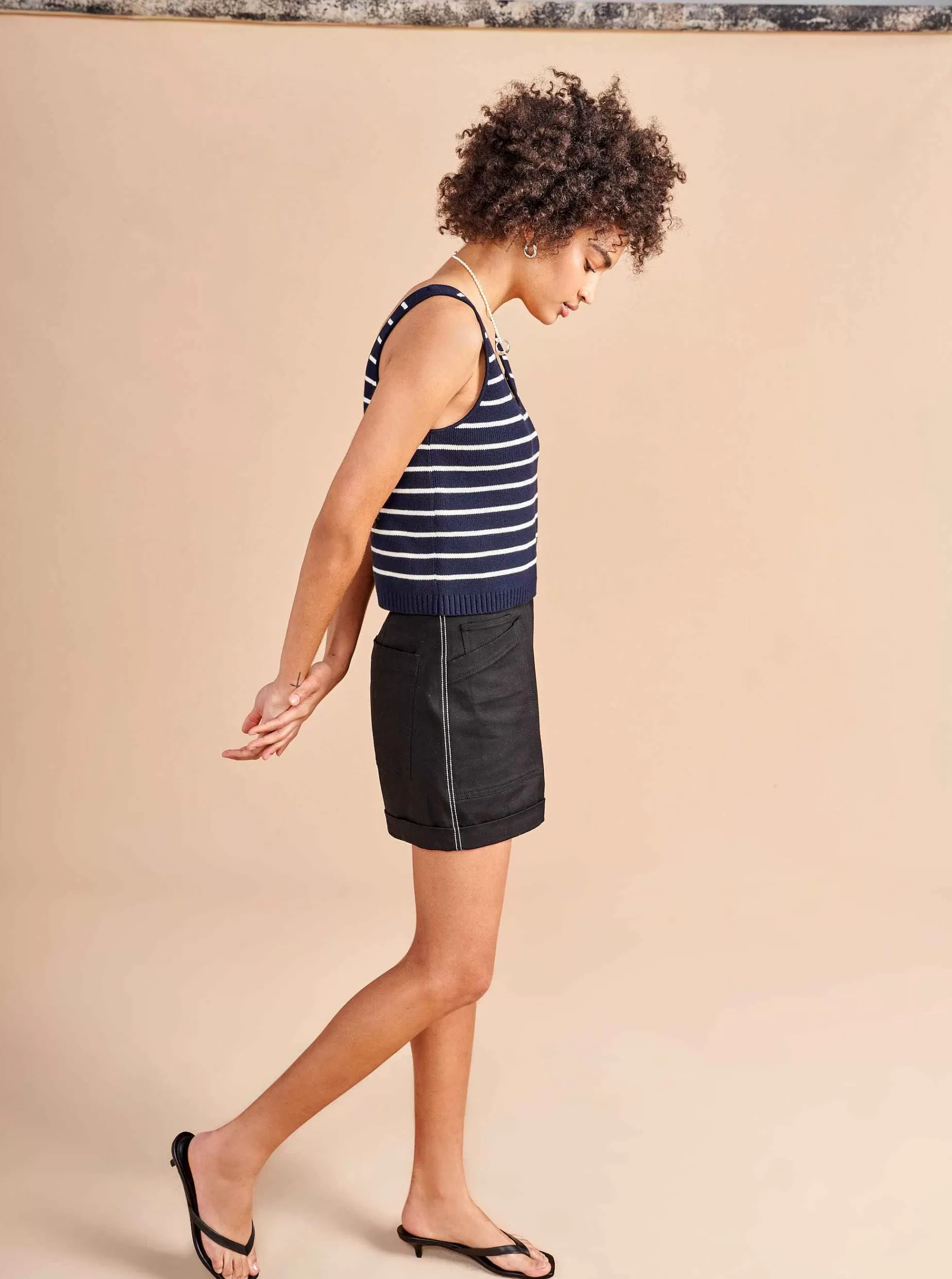 La Ligne Sailor Tank Navy/Cream Online