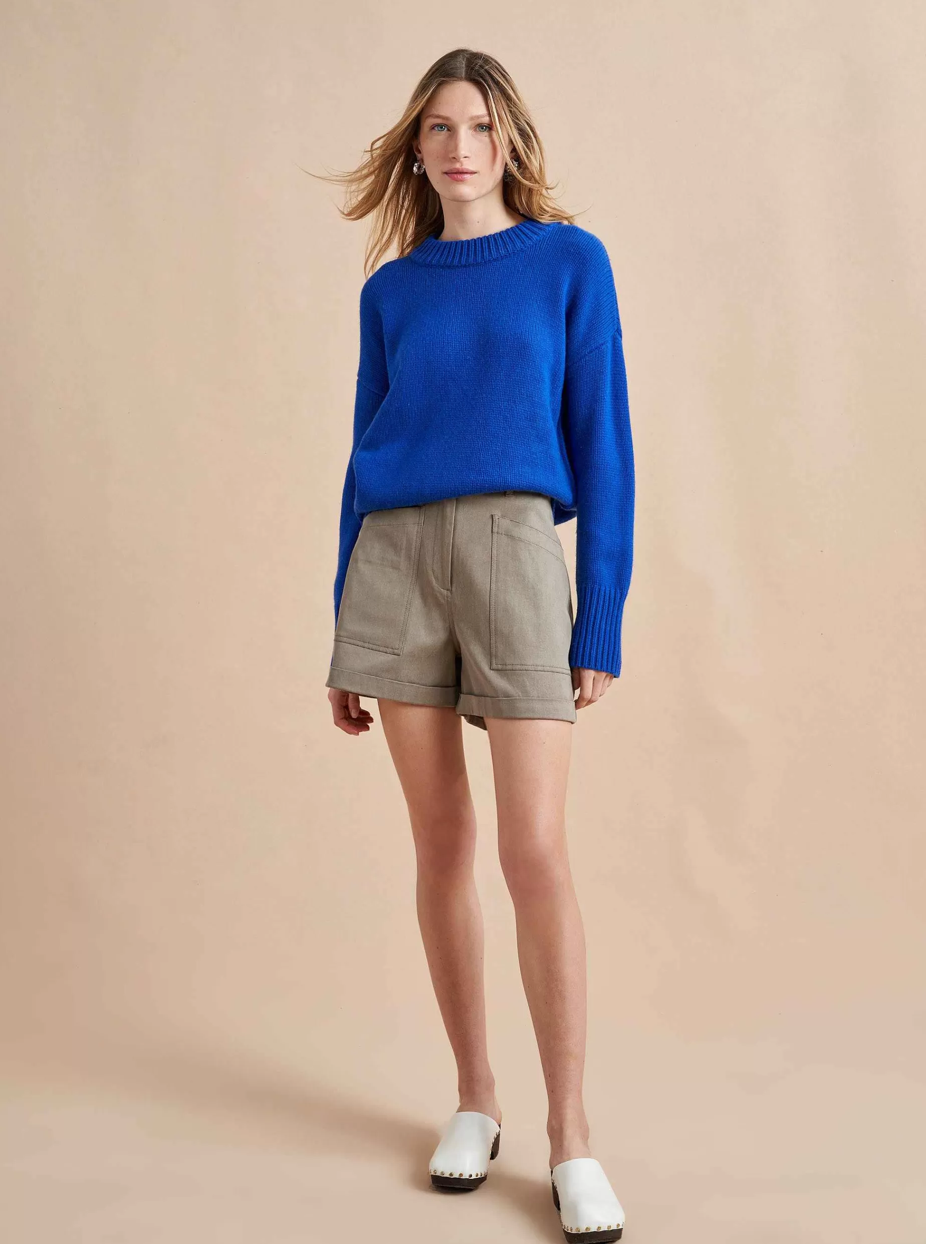 La Ligne Solid Marin Sweater Cobalt Hot