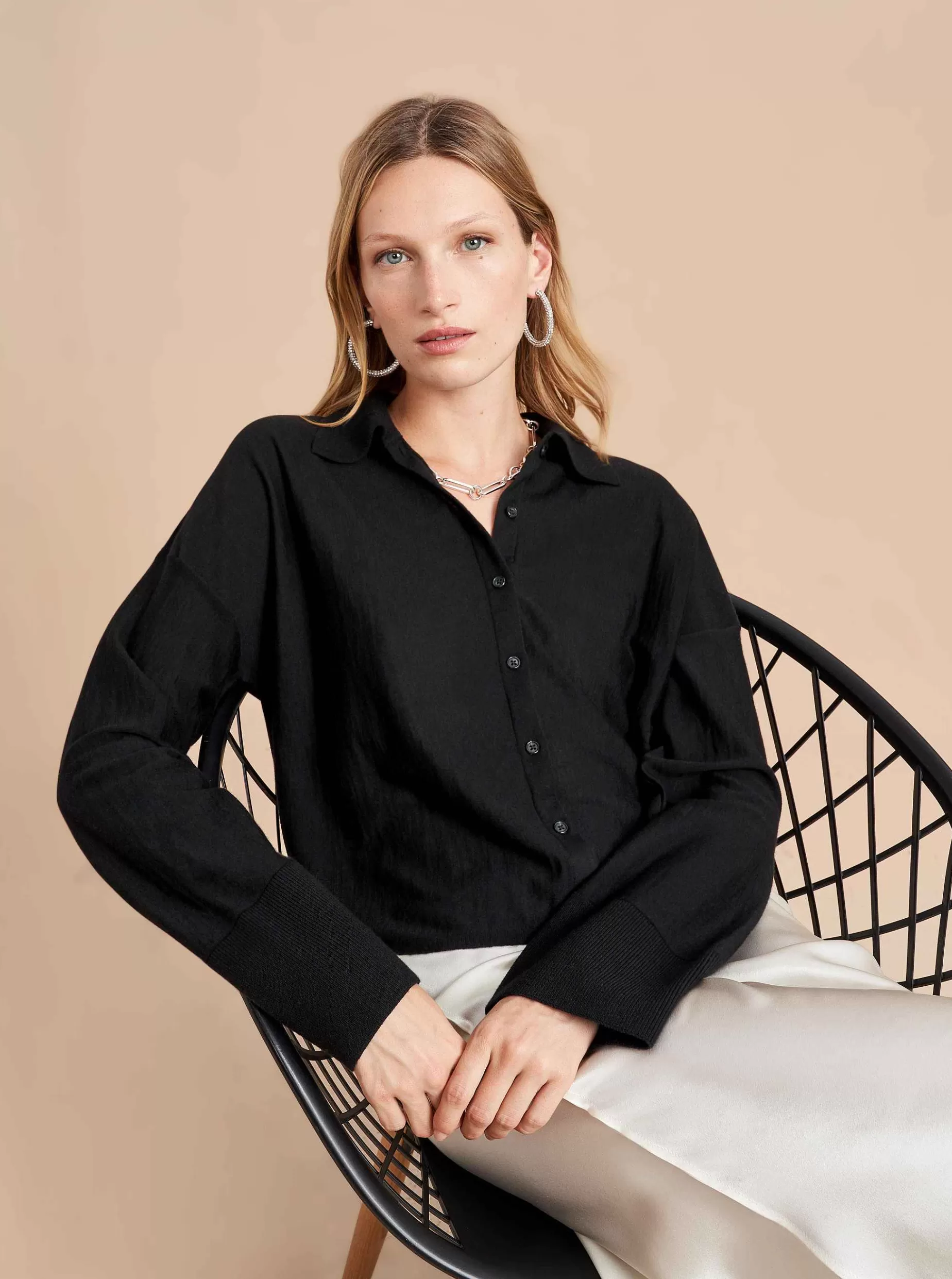 La Ligne Solid Meredith Shirt Shop