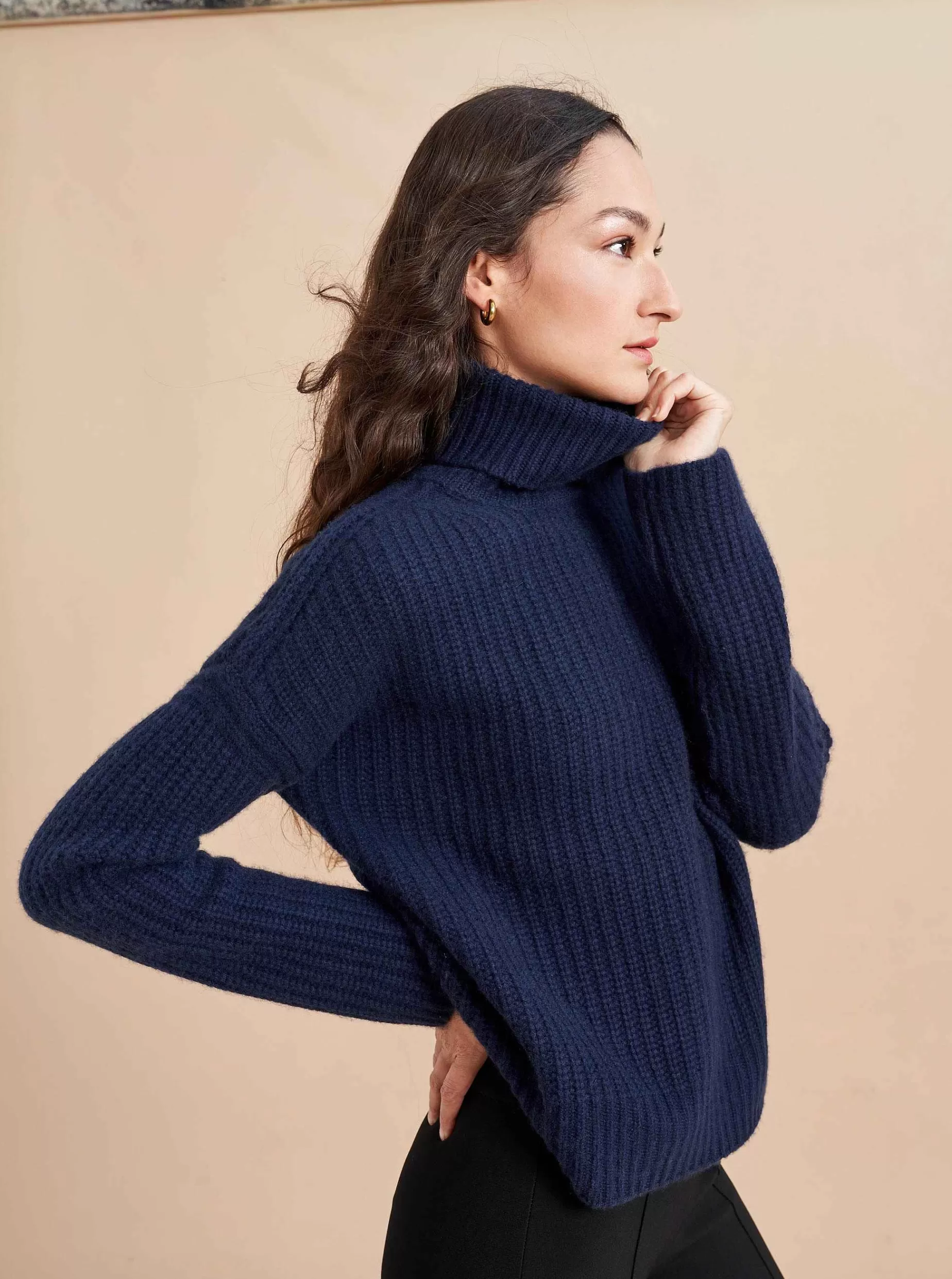 La Ligne Toujours Turtleneck Navy Best