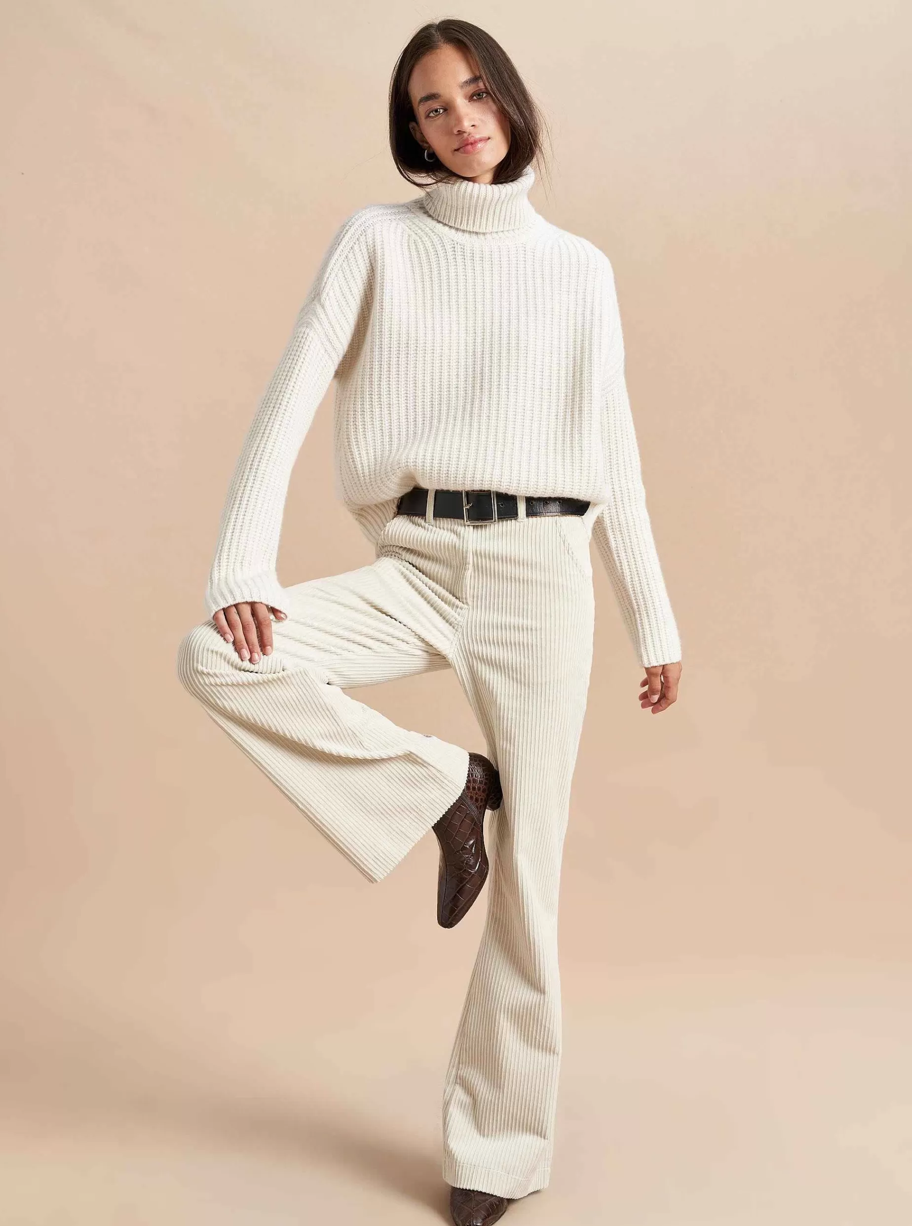 La Ligne Toujours Turtleneck Cream Cheap