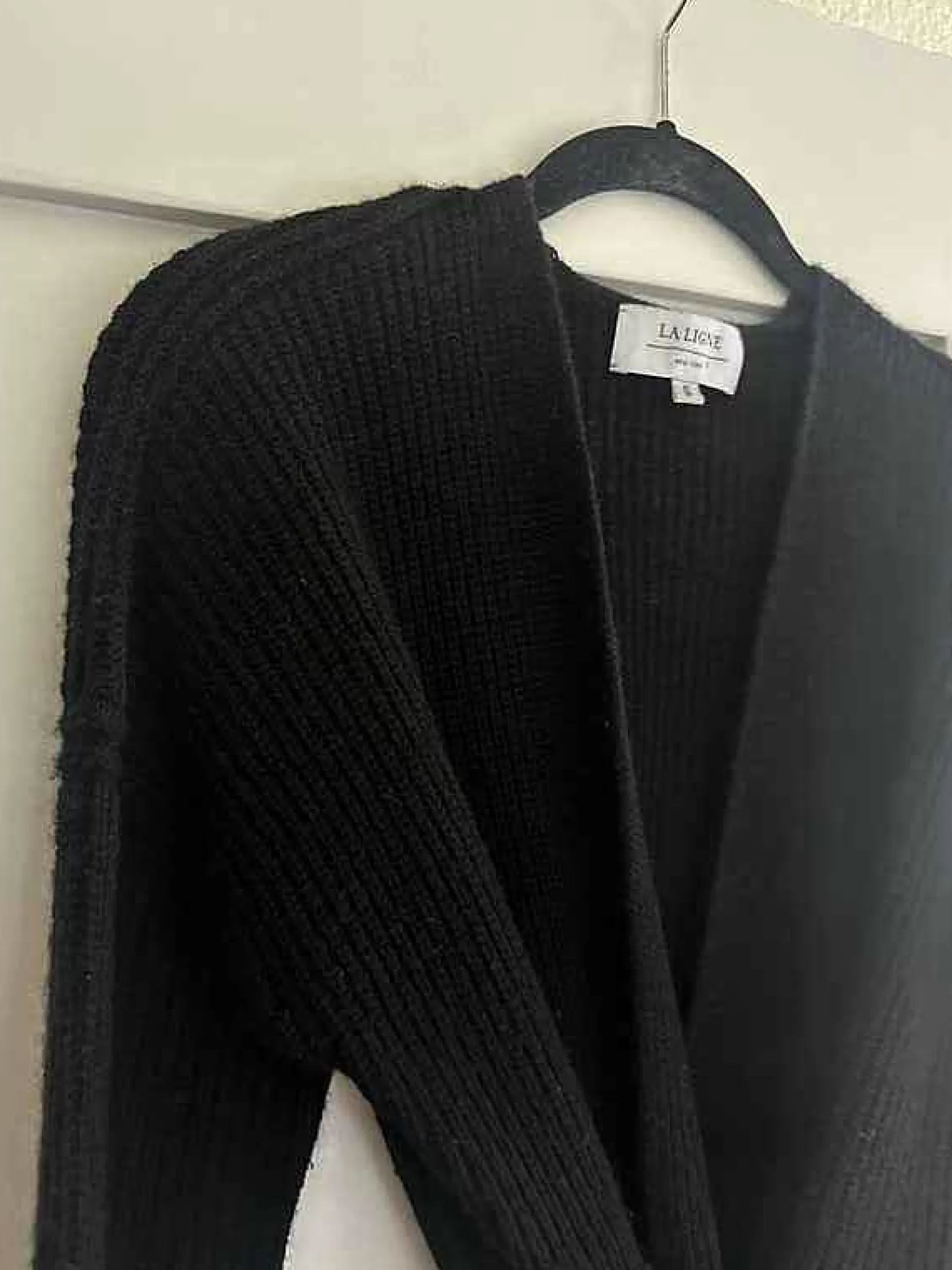 La Ligne Toujours Wrap Cardigan Black Cheap