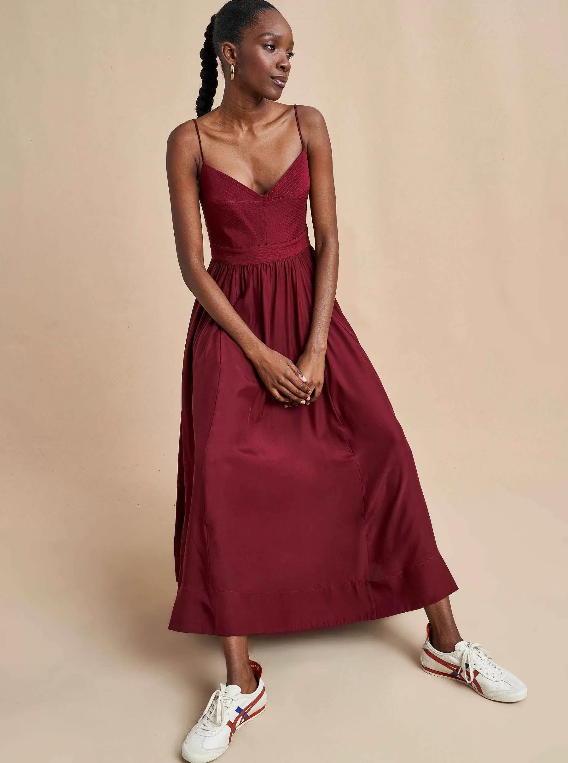 La Ligne Tracy Dress Burgundy Shop