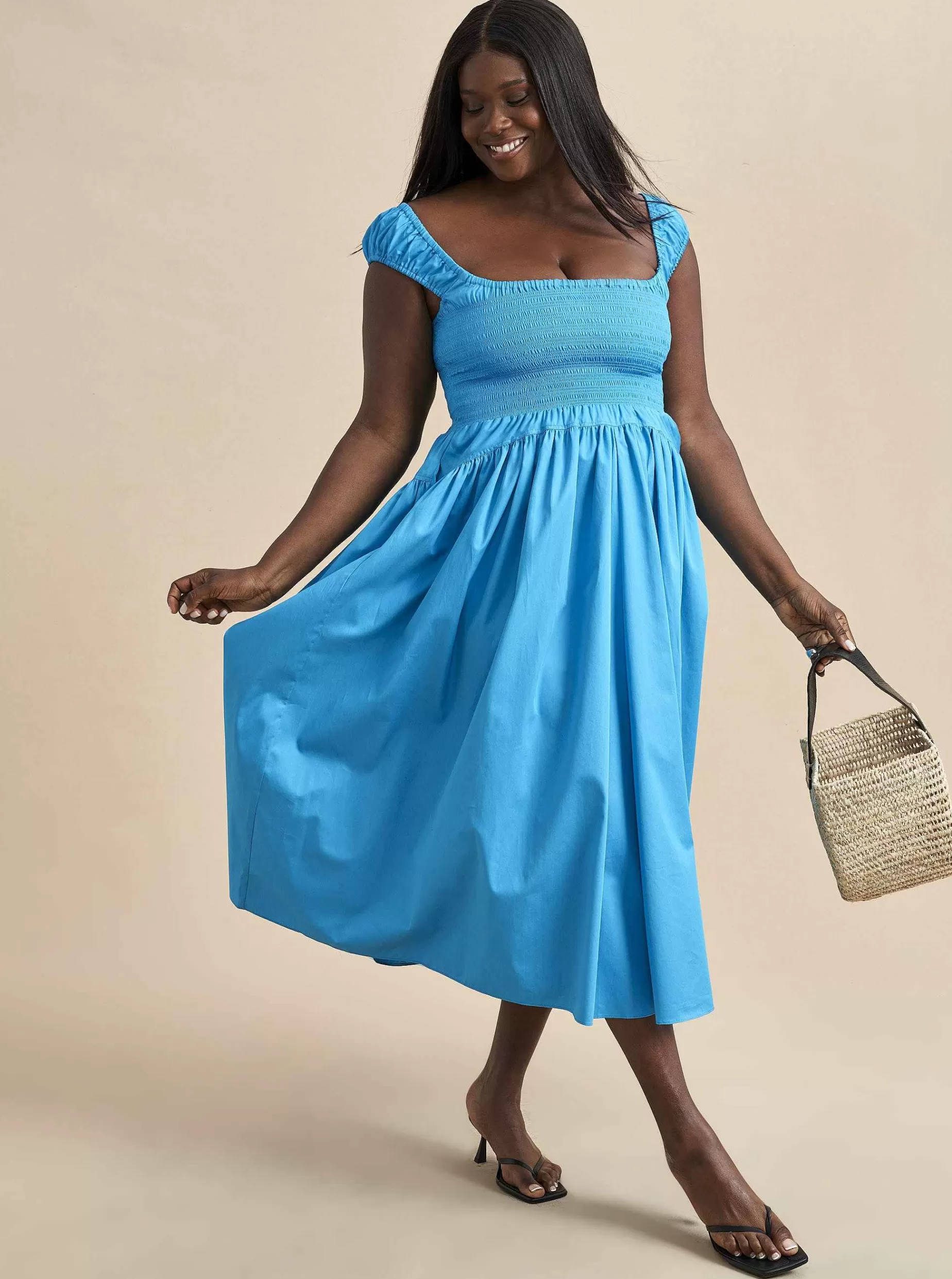 La Ligne Vivian Dress Cerulean Best